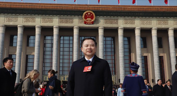 人民大会堂场外拍摄